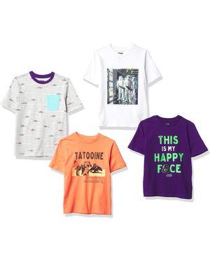 Amazon Essentials Disney | Marvel | Star Wars Camisetas de ga Corta - Multicolor