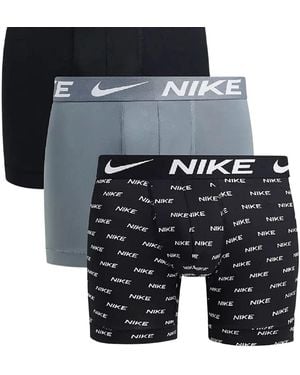 Nike 3-pack Dri-fit Essential Micro Boxer Briefs - Blue