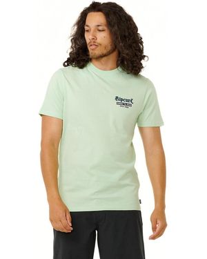 Rip Curl Standard Fit Short Sleeve T-shirt - Green