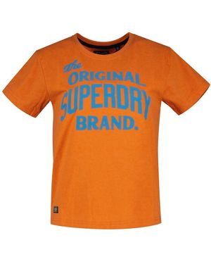 Superdry Archive Neon Graphic T Shirt - Orange