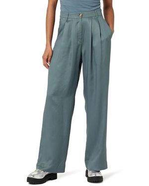 The Drop Amalia Relaxed Pleated Trousers - Blue