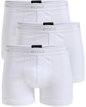 HUGO 3-pack Cotton Boxer Brief - White