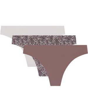 Women'secret Pack Tanga Braga 3 Colección Packs 2 - Morado