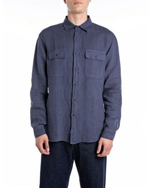 Replay M4147 Shirt - Blue