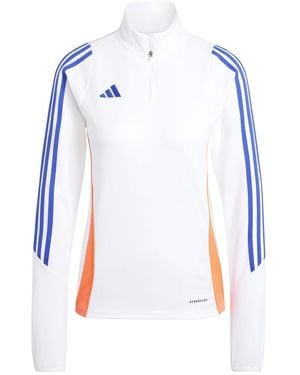 adidas S Tiro24 Trtopw Tracksuit Top White 12 - Blue