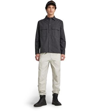 G-Star , S Utility Relaxed Shirt, Mehrfarbig - Zwart