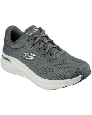 Skechers S Arch Fit 2.0 Big League Breathable Mesh Runners Olive 5 - Grey
