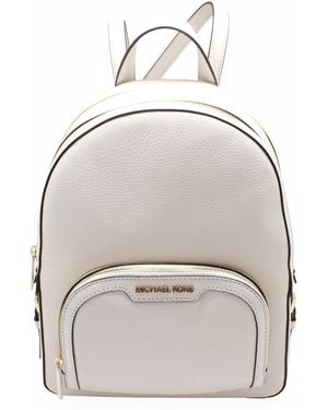Michael Kors Jaycee Rucksack aus genarbtem Leder - Natur