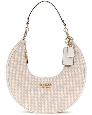 Guess Mirema Hobo Shoulder Bag White Multi - Neutre