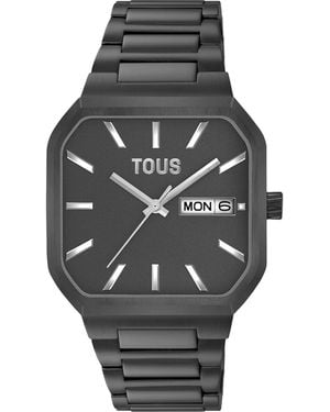 Tous Orologio analogico con bracciale in acciaio/alluminio Lit - Grigio