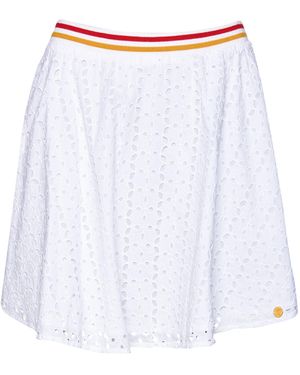 Superdry Teagan Schiffli Skirt Rock - Weiß