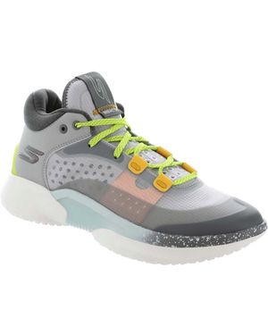 Skechers Basketball Skx Resagrip Trainers S Grey/white 11 - Blue