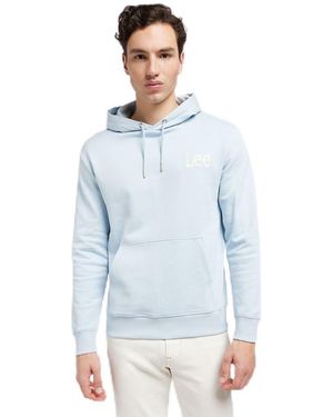 Lee Jeans Felpa con Cappuccio Core - Blu