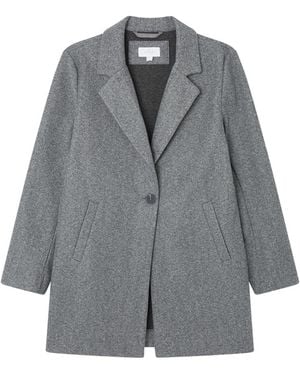 Cazadoras Springfield Abrigo Capucha Botones Abrigos Para Mujer