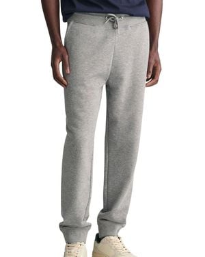 GANT REG SHIELD SWEATPANTS - Grigio