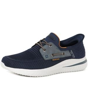 Skechers Delson 3.0 Roth Low Profile Slip-ins - Blue