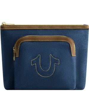 True Religion Makeup Bag - Blu