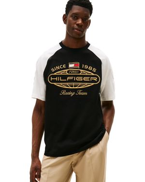 Tommy Hilfiger Apxgp Collection -T-Shirt mit Raglanärmeln - Schwarz