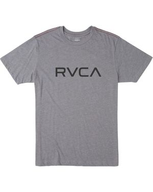 RVCA Red Stitch Graphic Crew T-shirt - Gray