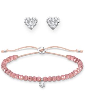 Thomas Sabo 401-9-L20v - Set di gioielli da donna in argento Sterling - Bianco