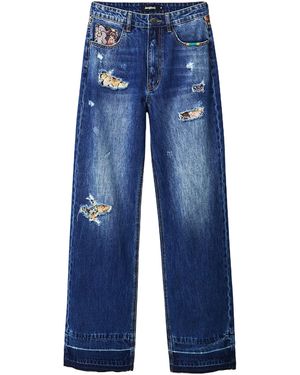 Desigual Straight Jeans - - Dames - Blauw