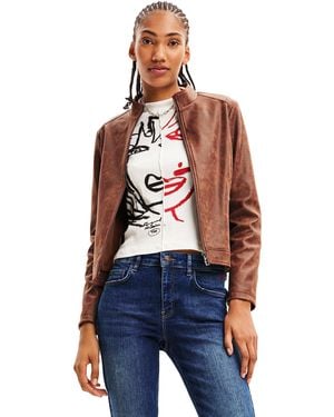 Desigual Jacket_Toronto teau en polyuréthane pour - Bleu