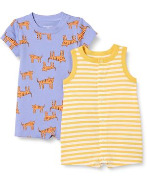 Amazon Essentials Set Tutina Senza iche Corte - Giallo
