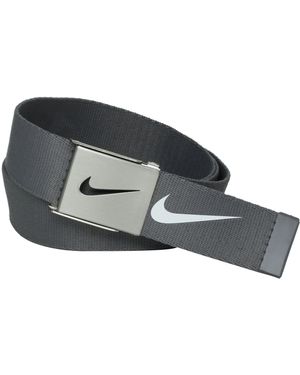 Nike Golf Belt 3 Pack Web One Size Grey/yellow/black - Gray