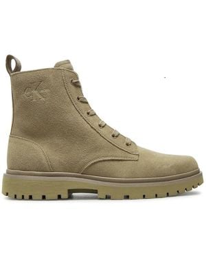 Calvin Klein Eva Boot Mid Laceup Iconic Dress YM0YM01070 - Verde
