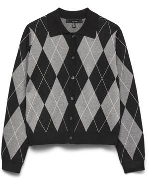 Vero Moda Female Strickjacke VMMILANO Strickjacke - Schwarz