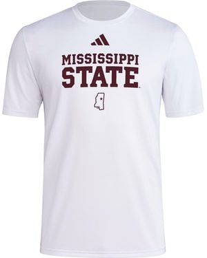 adidas S Pregame Short Sleeve T-shirt - White