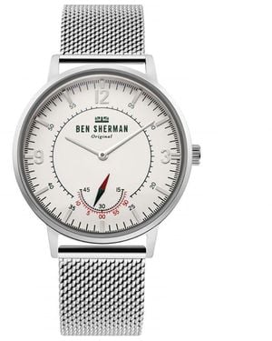 Ben Sherman Orologio Analogico Quarzo Uomo con Cinturino in Acciaio Inox WB034SM - Grigio