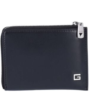 Guess Madrid Wallet Zipper Card Holder Black Gs25gu01 Smmagslea26 - Blue