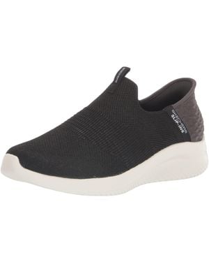 Skechers Sport Hands Free Slip Ins Ultra Flex 3.0 Smooth Step Sneaker - Black