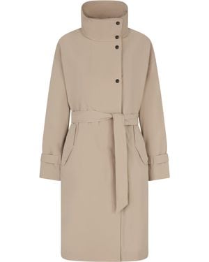 Geox W Roose Trench Jacket - Natural