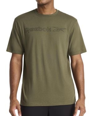 Reebok Apparel Outline Short Sleeve Crewneck T-shirt - Green