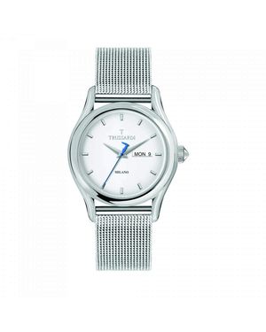 Trussardi Orologio Analogico al Quarzo Uomo con Cinturino in Acciaio Inossidabile R2453127010 - Metallizzato