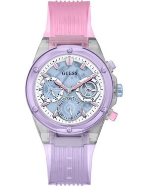 Guess Multi-color Strap Blue Dial Multi-color - Pink