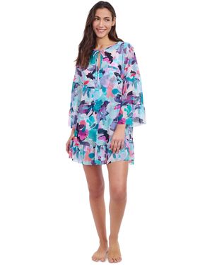 Gottex Standard Holi Mesh Dress Cover-up - Blue