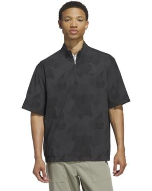 adidas Go-to Dwr Short Sleeve Half-zip Pullover Jumper - Black