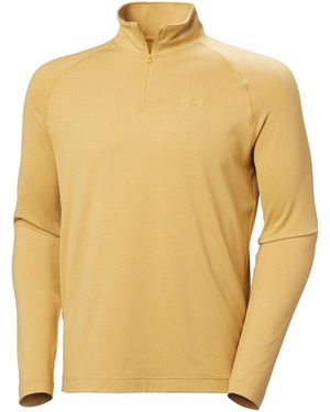 Helly Hansen S Verglas 1/2 Zip T-shirt - Yellow