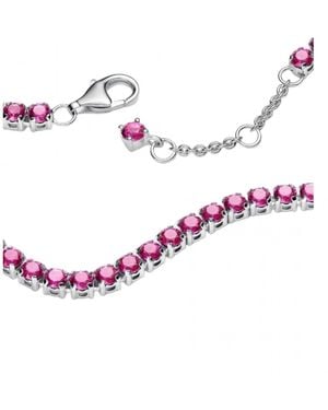 PANDORA Armband Sterling Zilver 925 593927c02-18 18 Cm - Roze