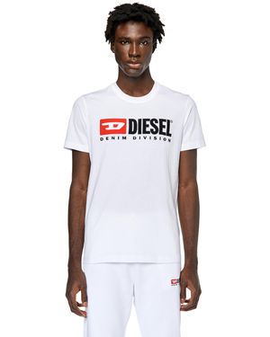 DIESEL T-DIEGOR-DIV Maglietta - Bianco
