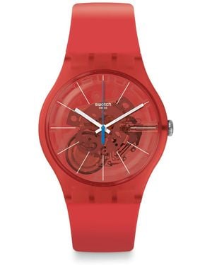Swatch Bloody ORANGE SUOO105 Armbanduhr - Rot