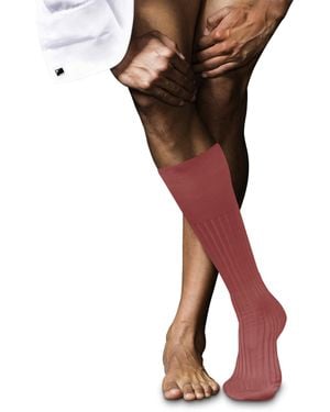 FALKE No. 13 M Kh Cotton Long Plain 1 Pair Knee-high Socks - Brown