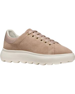 Geox Spherica ec4.1 Donna Sneakers Basse - D45TCD022HHC8AQ6 (Rosa Antico/Taupe, Sistema Taglie Calzature EU, Adulto, Numero, - Neutro