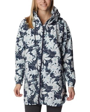 Columbia Little Fields Printed Long Jacket - Blue