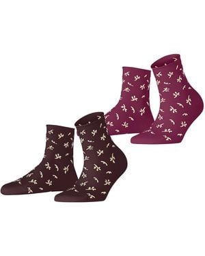 Esprit Twig W SSO Baumwolle Gemustert Socken - Lila