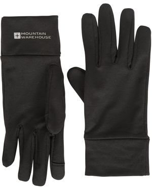 Mountain Warehouse Quick Drying Mitts - Best For Autumn - Black