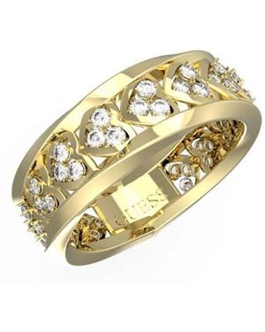 Guess Gemengd Analoog Kwartshorloge Met Armband In Jubr04605jwyg54 - Metallic